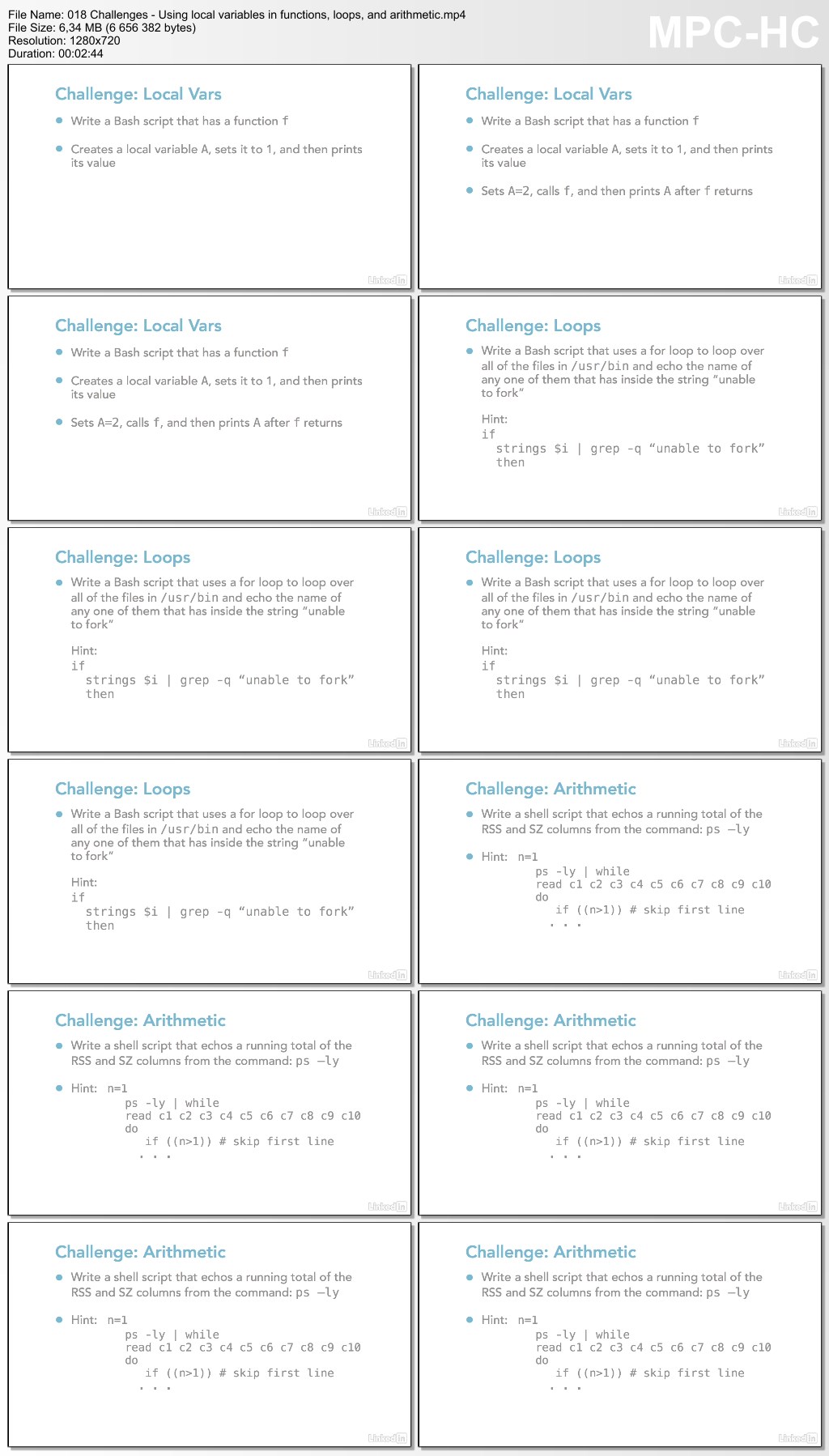 Lynda - Linux: Bash Shell and Scripts