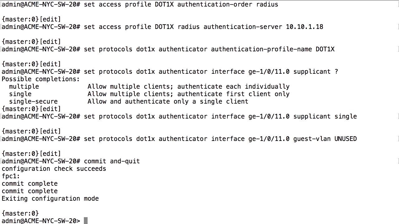 Securing Enterprise LANs Using the Junos OS Training Video