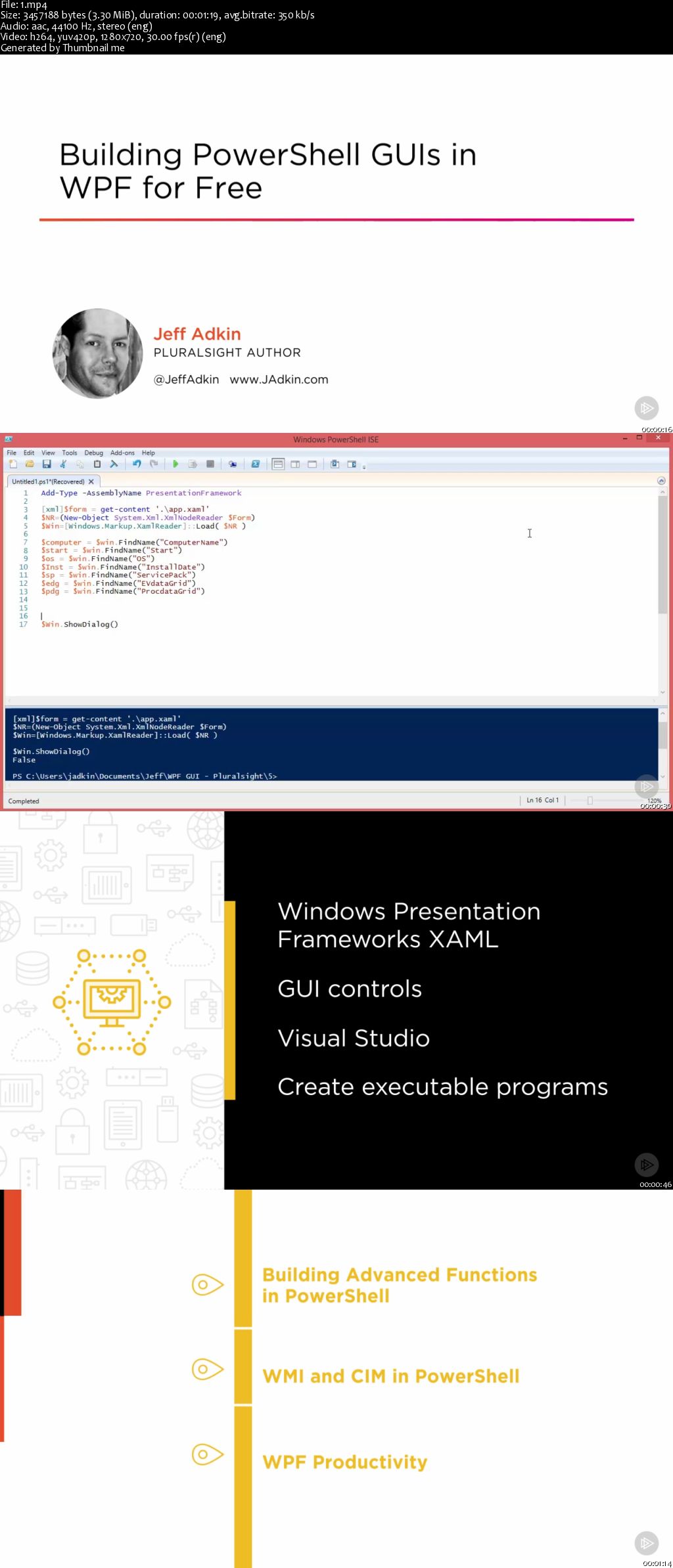 Building PowerShell GUIs in WPF for Free (2016)