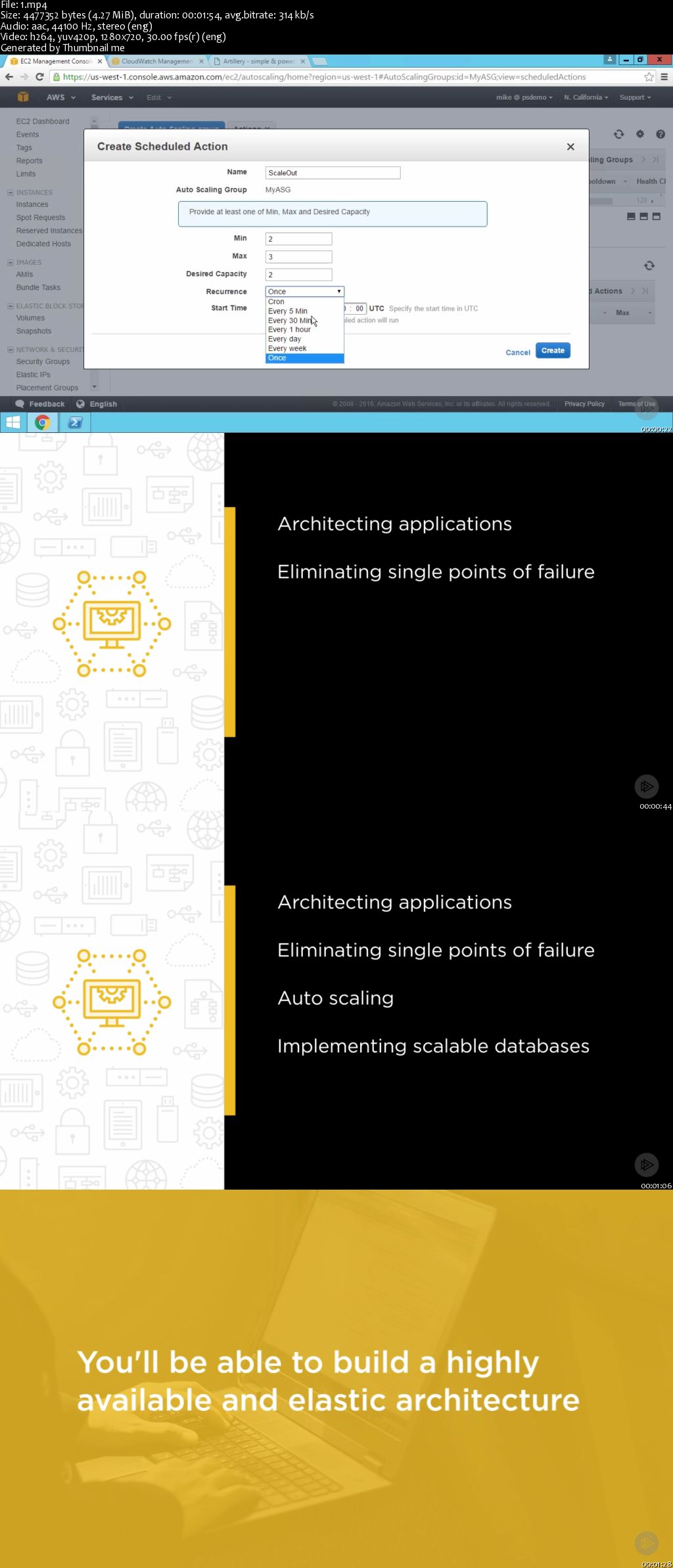 AWS Certified DevOps Engineer: High Availability and Elasticity (2016)