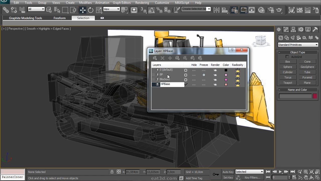 The Dozer - Part 1 - Building & Rendering a High Poly Dozer in 3ds Max