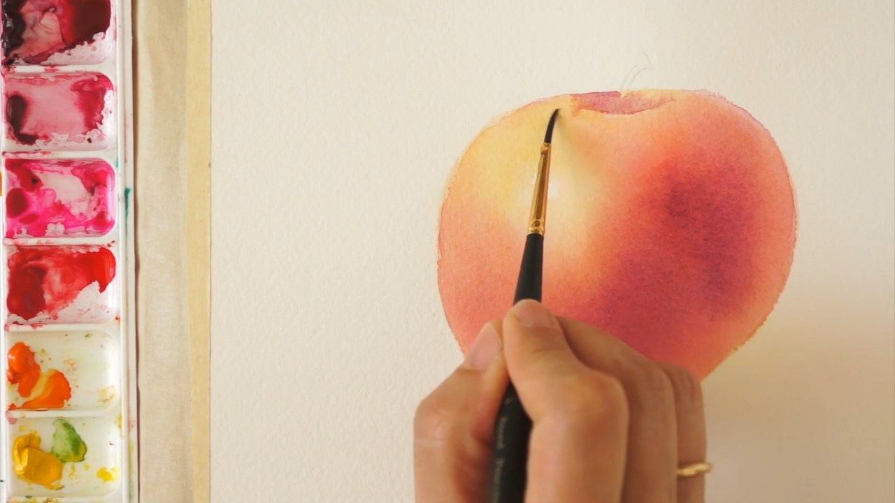 How to Paint a Realistic Apple in Watercolor – Step by Step