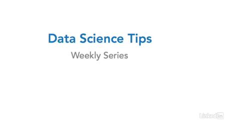 Data Science Tips with Nate Makdad