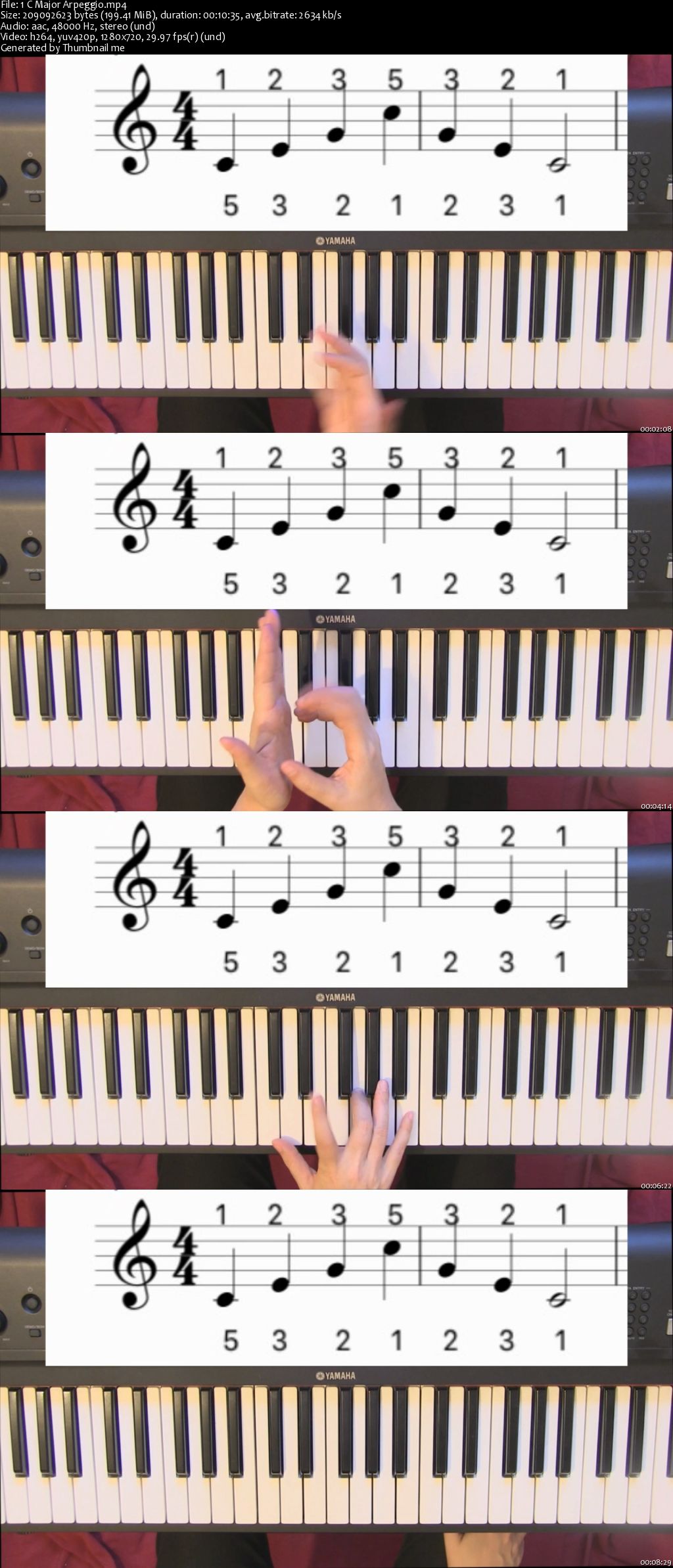 Playing Major Arpeggios: Learn them in the correct way and improve your piano playing