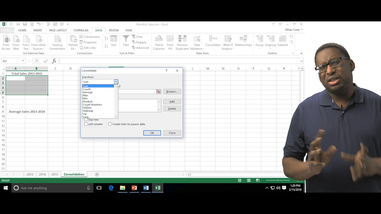 Excel 2013 Intermediate