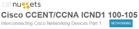 Cisco CCENT/CCNA ICND1 100-105