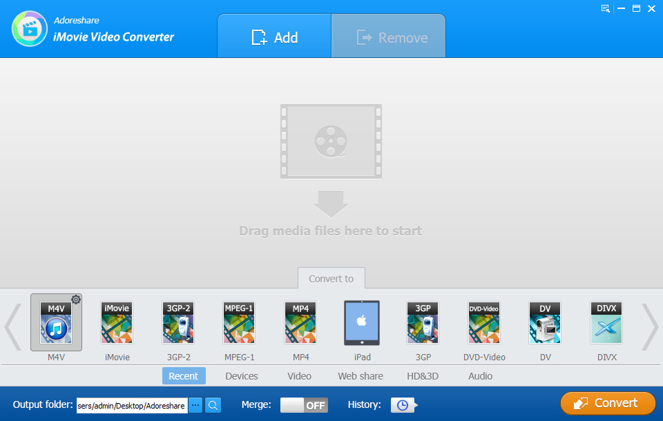 Adoreshare iMovie Video Converter 1.0.0.0 Build 1887