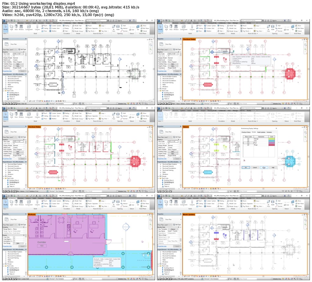 Lynda - Revit Worksharing: Users