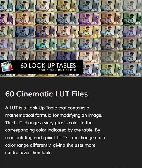 FCPX LUT: Cinematic for Final Cut Pro X