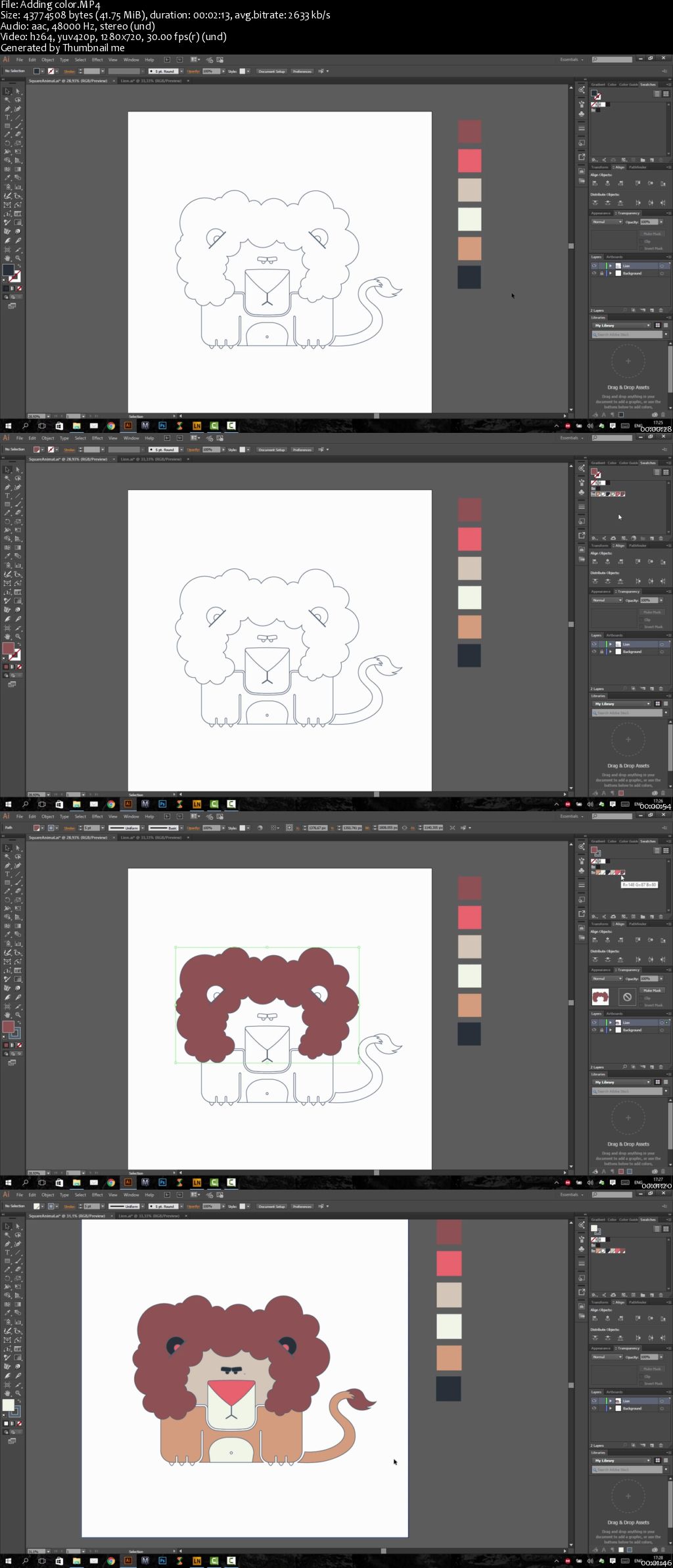 Digital Illustration: How to Draw Squared Animals in Adobe Illustrator