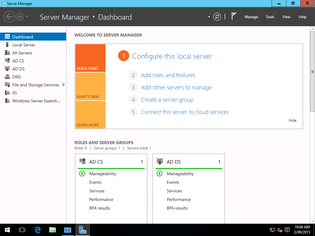 Microsoft Windows Server Essential 2016 iSO