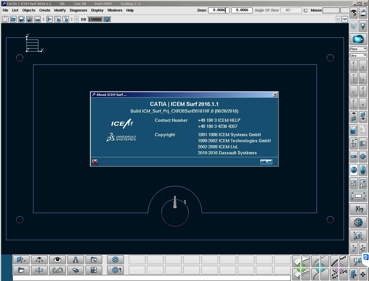 Dassault Systemes CATIA ICEM Surf 2016.1 HF1