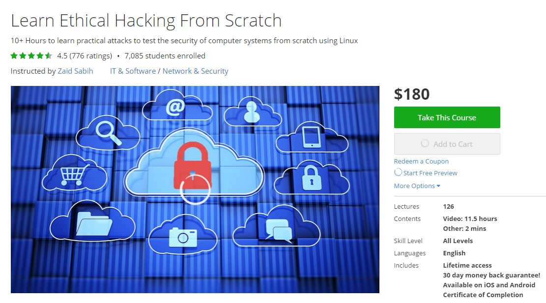 Learn Ethical Hacking From Scratch (2016)