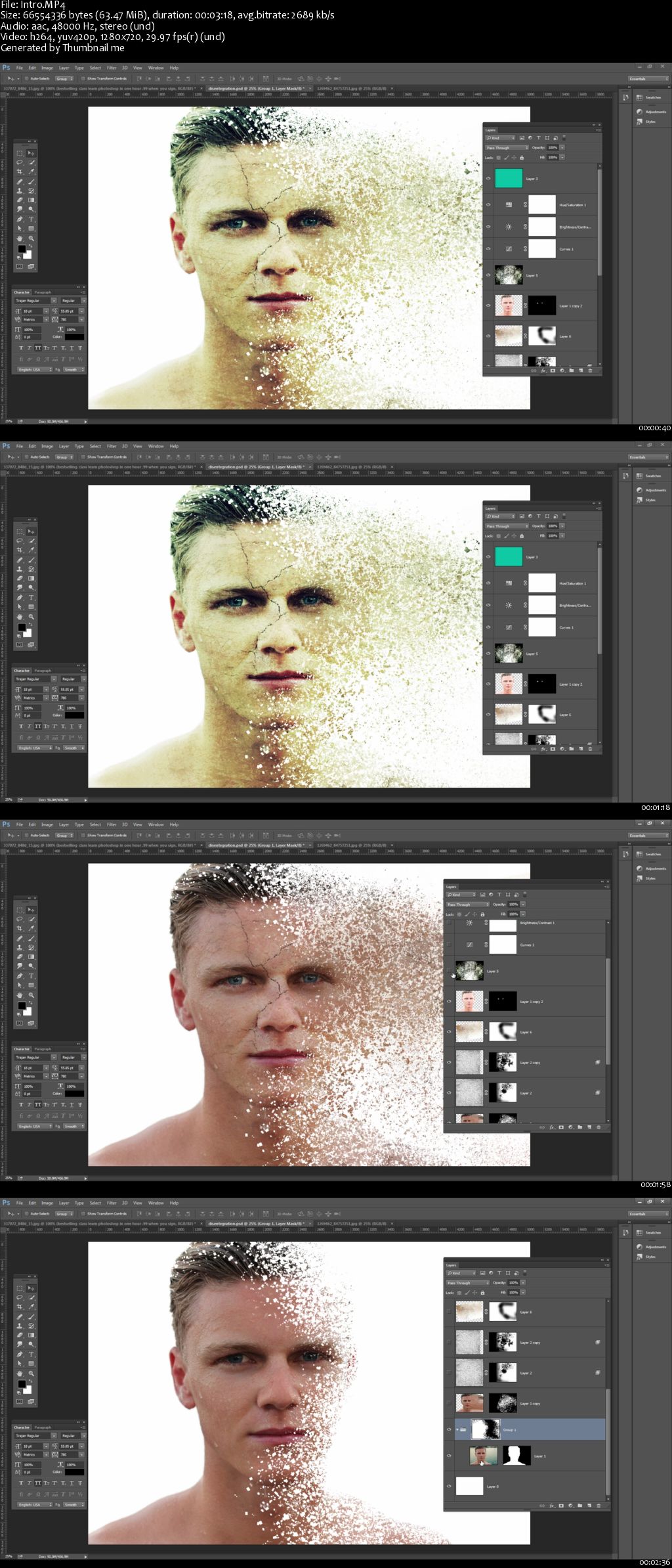 Disintegration Effect: Photoshop Tutorial