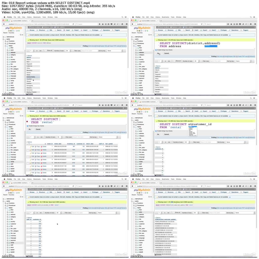 Lynda - SQL for Data Reporting and Analysis