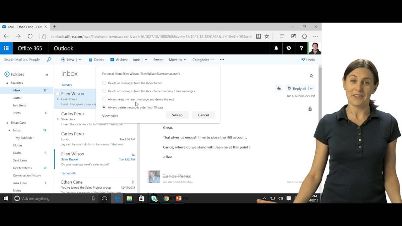 Outlook Web App - Online with Office 365