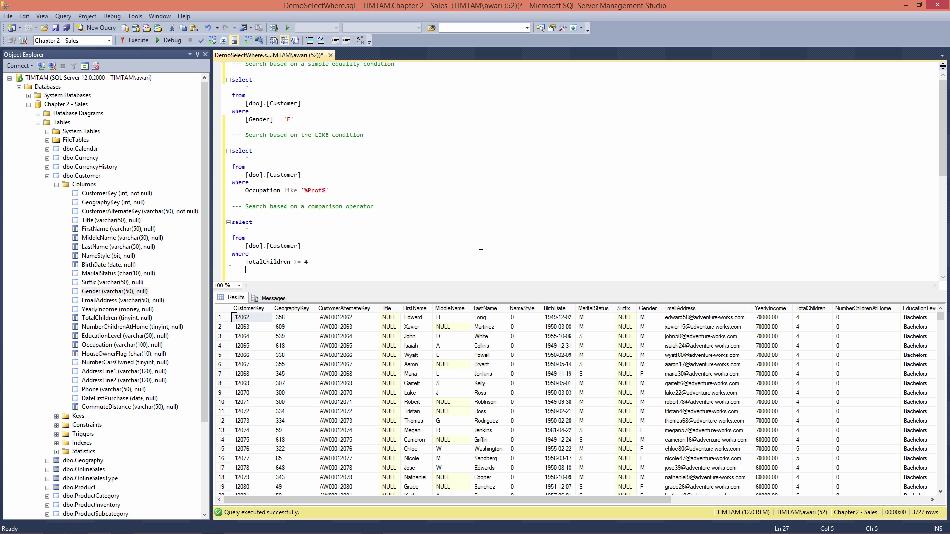 SQL : The hitch hikers guide to writing SQL queries (2016)