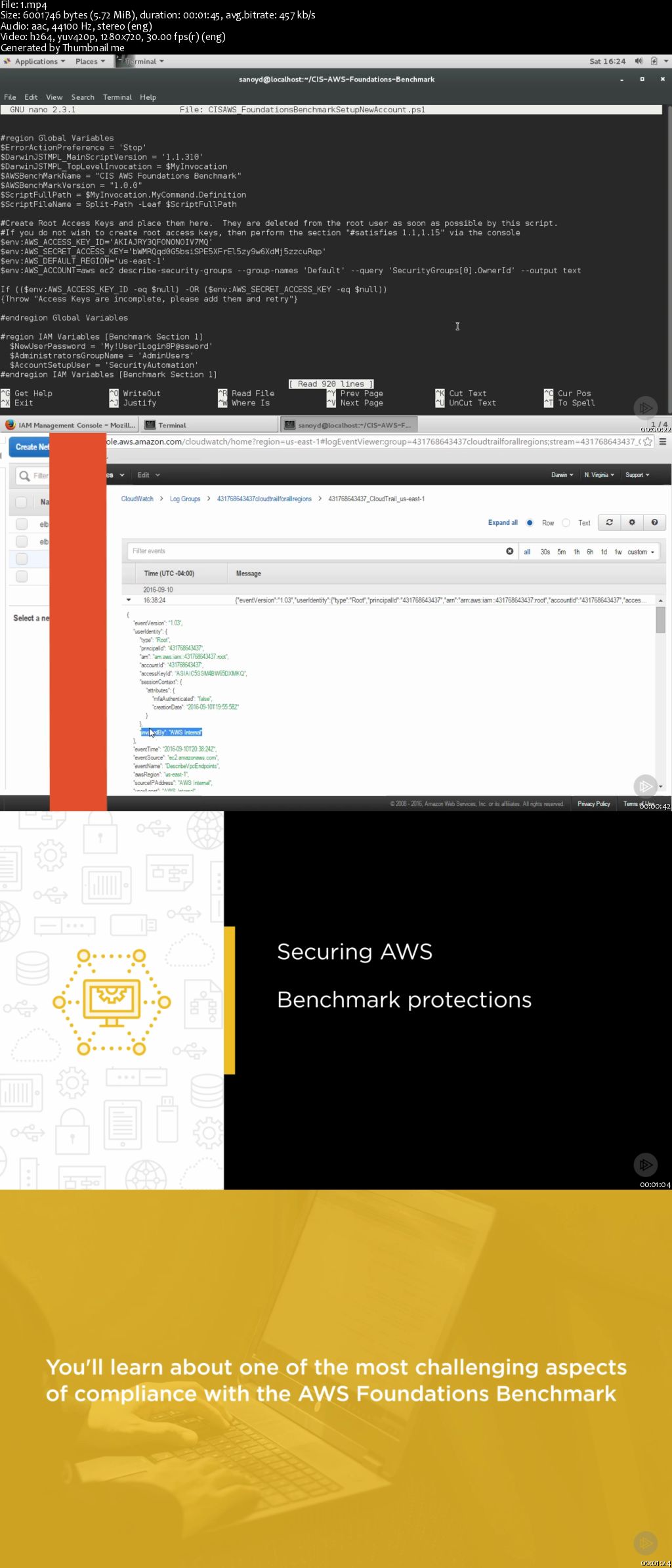 Securing AWS Using CIS Foundations Benchmark Security Standard (2016)