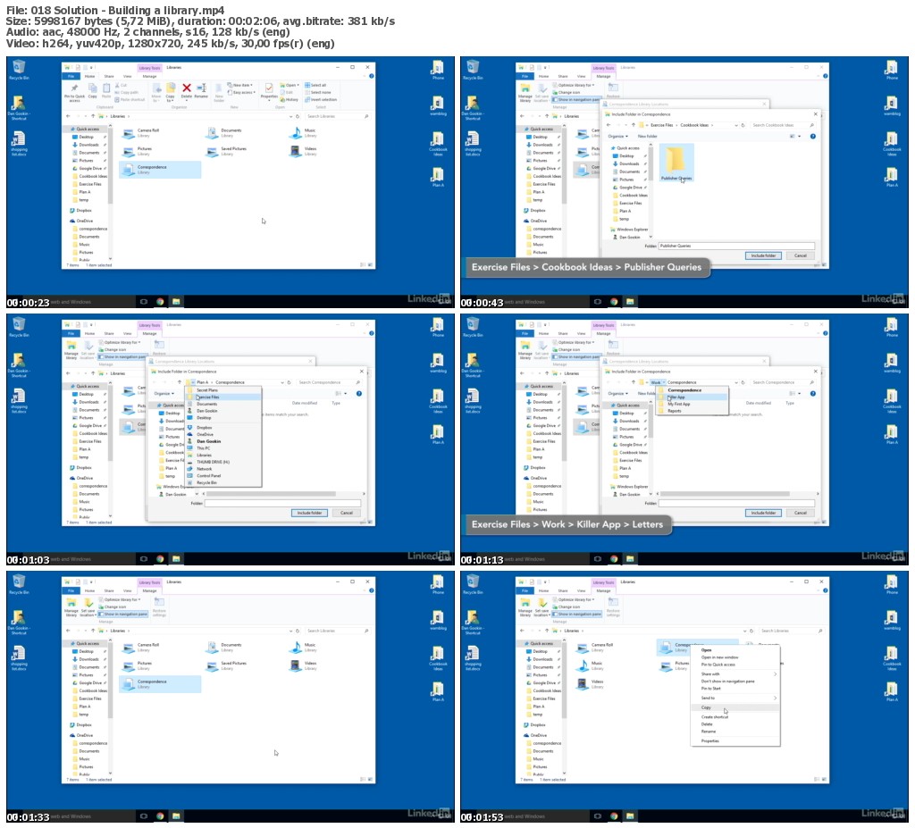 Lynda - Organizing Files and Folders in Windows 10