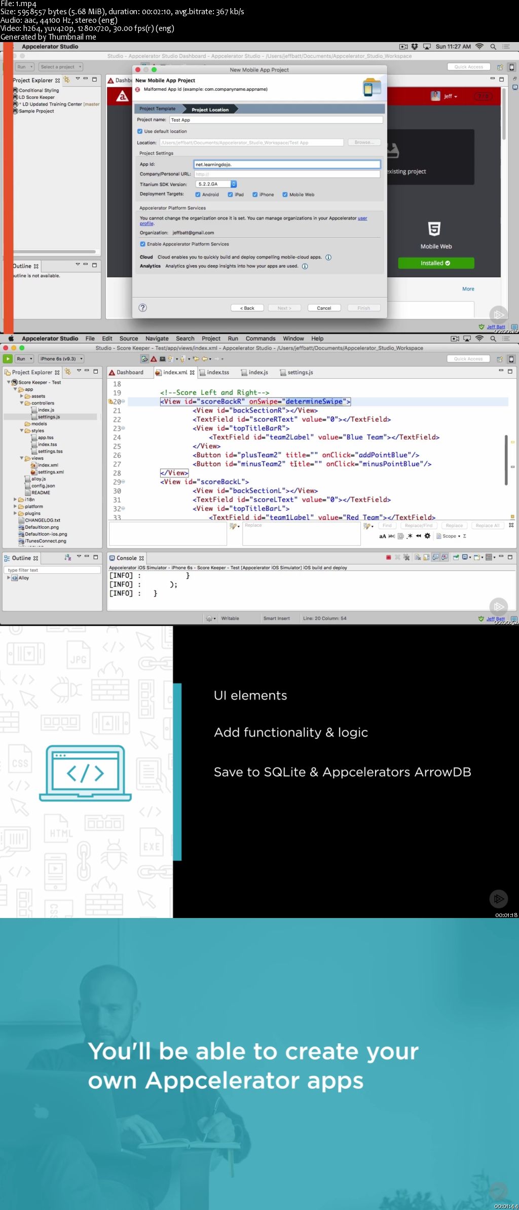 Build Cross-platform Native Apps with Appcelerator Studio and Alloy