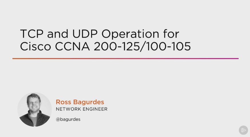 TCP and UDP Operation for Cisco CCNA 200-125/100-105