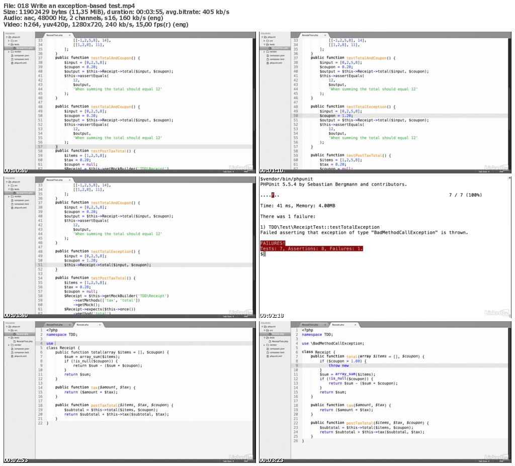 Lynda - Test-Driven Development in PHP with PHPUnit