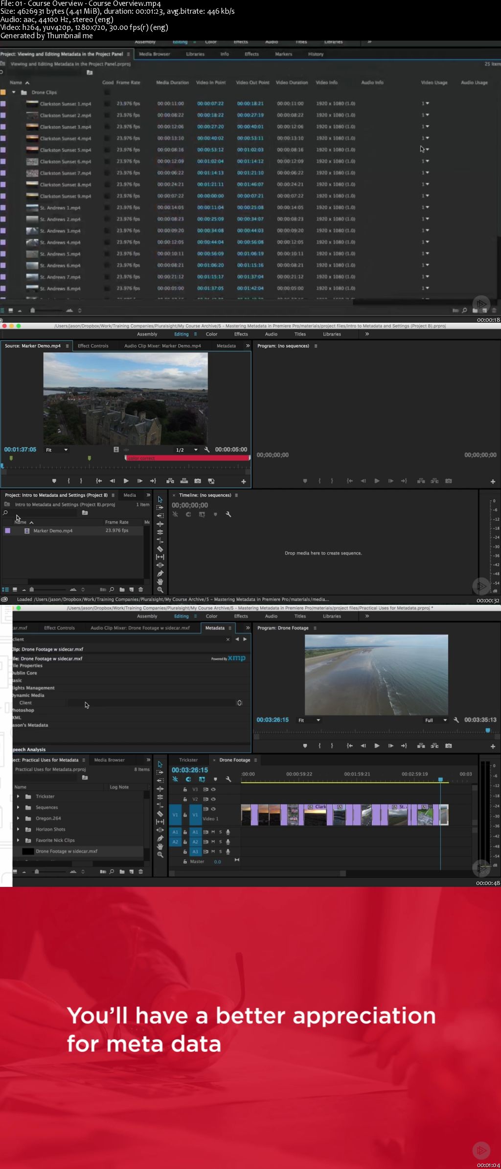 Premiere Pro CC Mastering Metadata (2016)