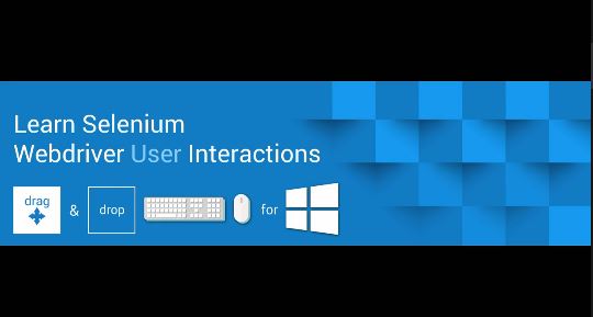 Selenium Webdriver User Interactions