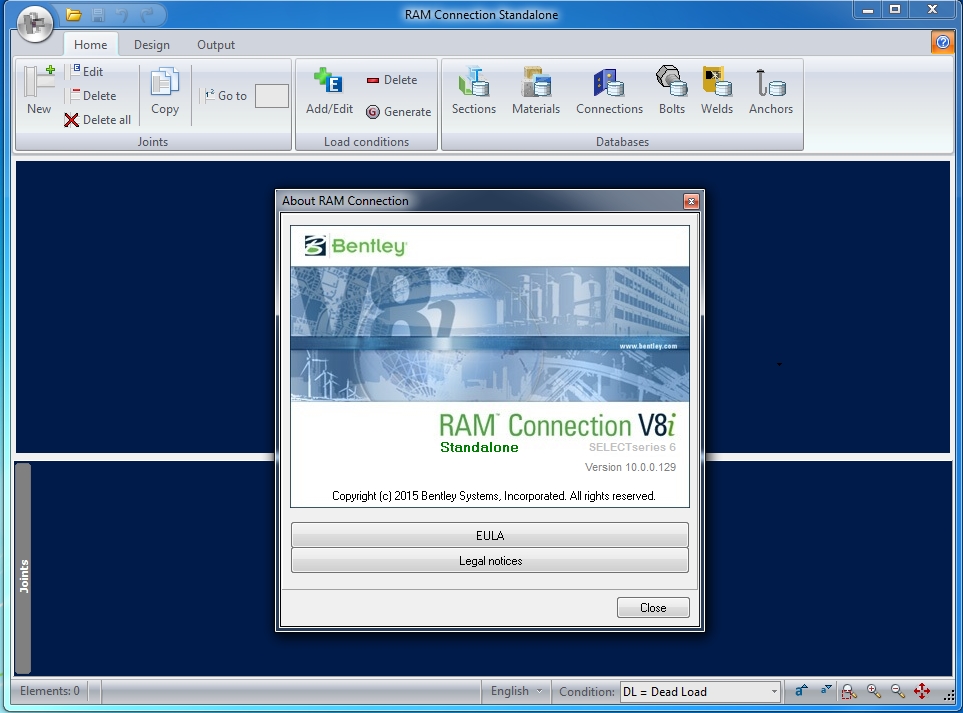 RAM Connection V8i SS6 10.00.00.129