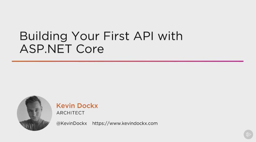 Building Your First API with ASP.NET Core (2016)