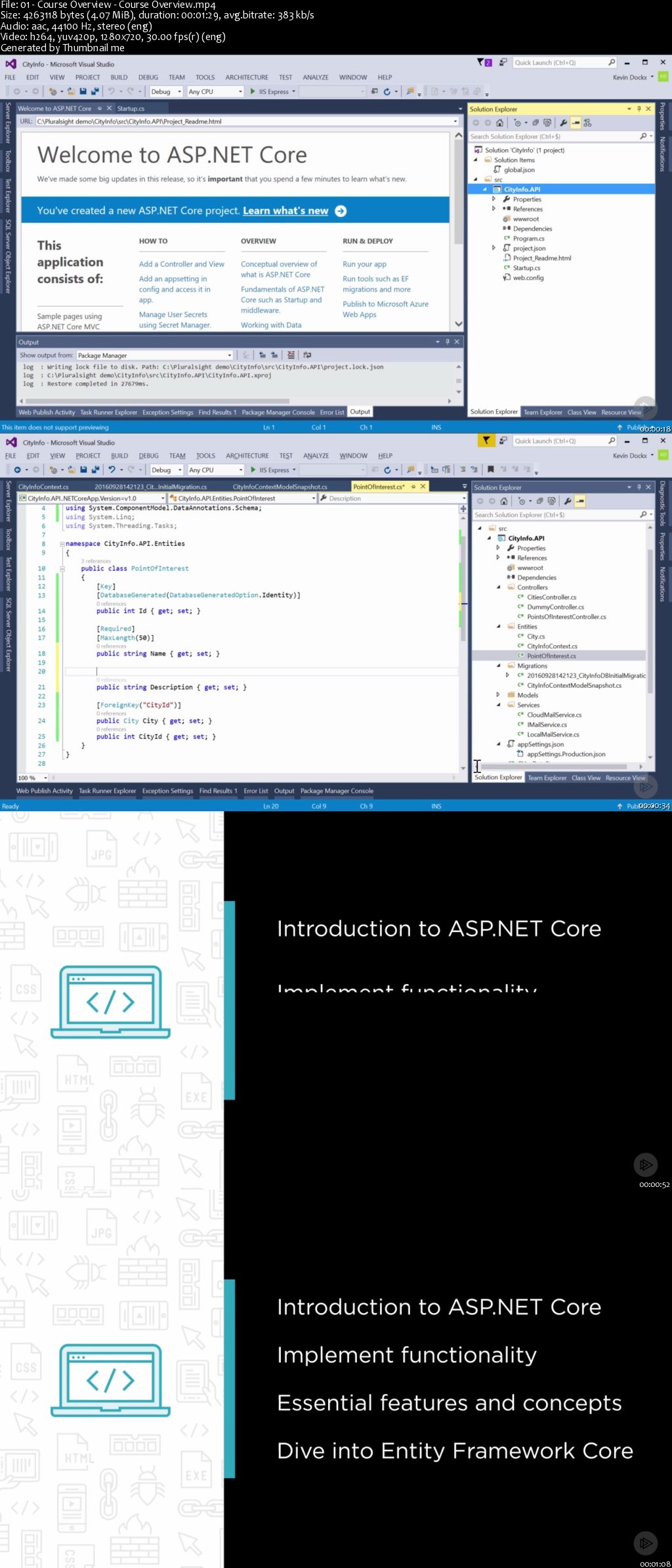 Building Your First API with ASP.NET Core (2016)