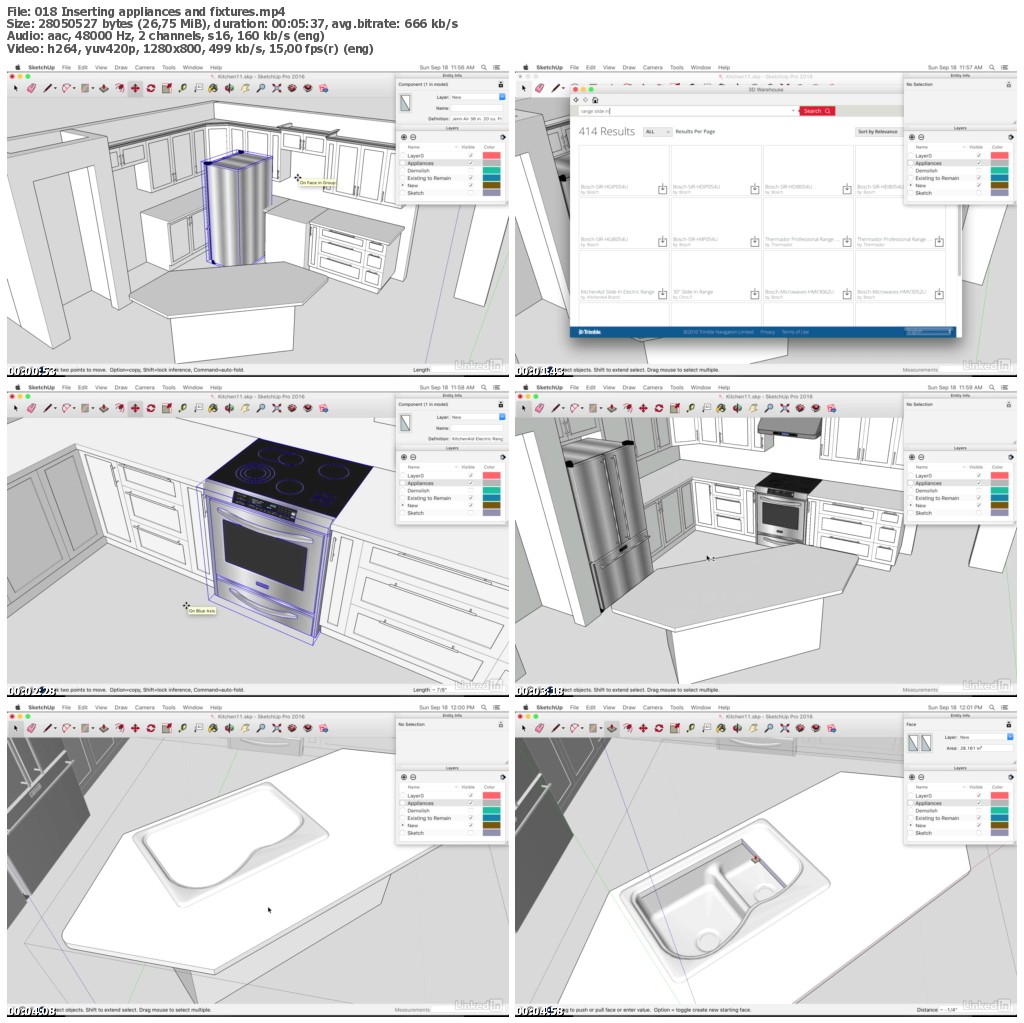 Lynda - SketchUp: Kitchen Design