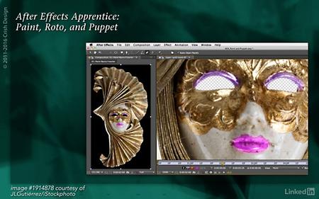 Lynda - After Effects Apprentice 13: Paint, Roto, and Puppet (updated Nov 11, 2016)