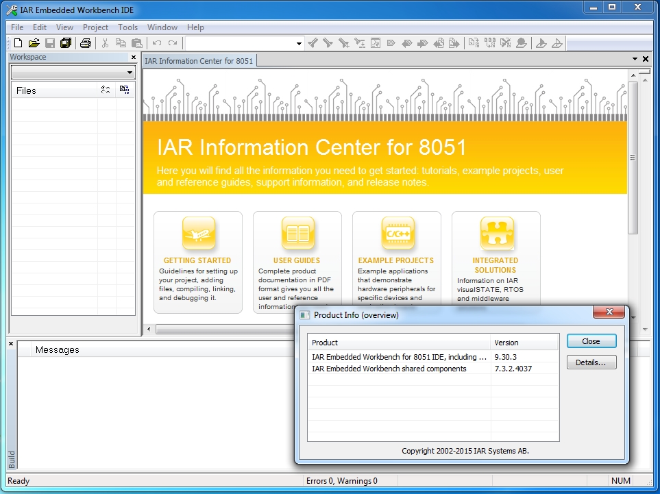 IAR Embedded Workbench for 8051 version 9.30.3