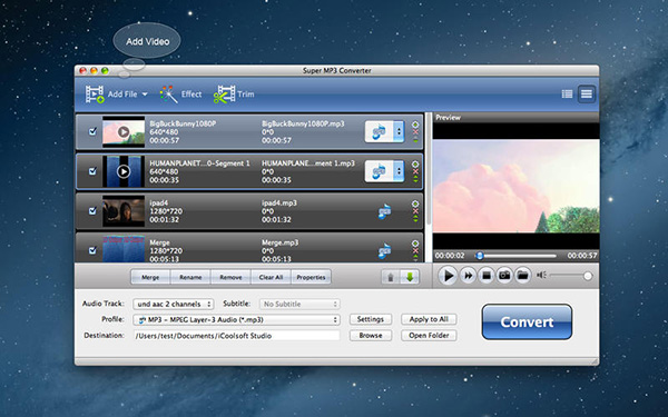 Super MP3 Converter Mac版