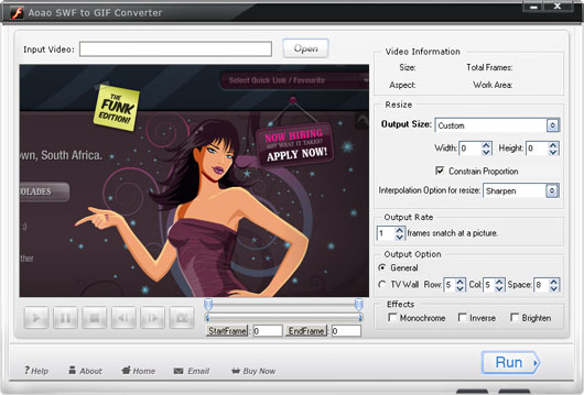 Aoao SWF to GIF Converter 2.9