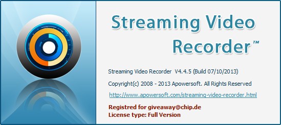 Apowersoft Streaming Video Recorder 4.4.5