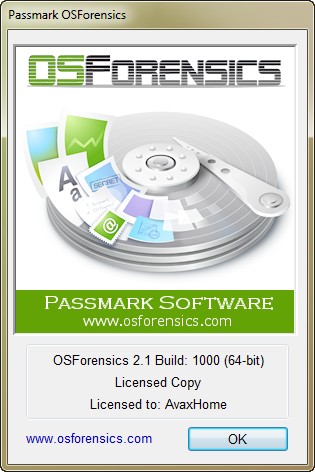 PassMark OSForensics Professional 2.1 Build 1000