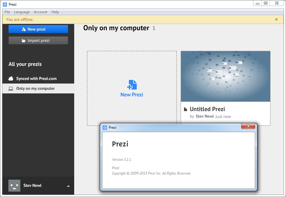 Prezi Pro 5.1.1