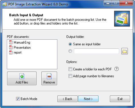 PDF Image Extraction Wizard 6.15