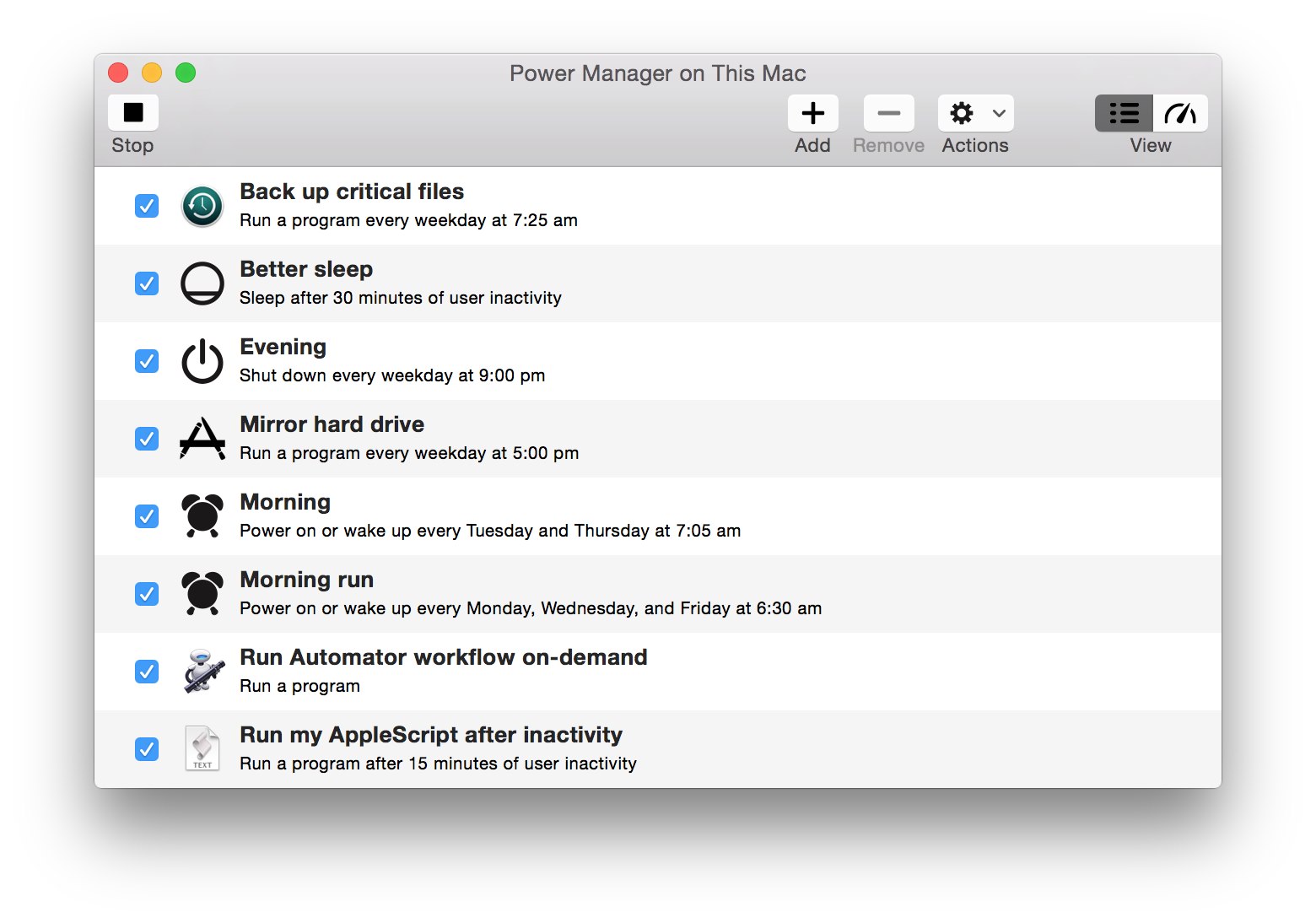 Power Manager 4.3.3 Mac OS X