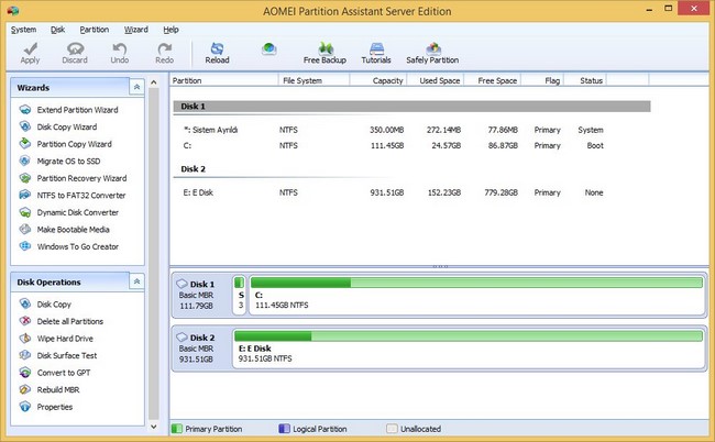 AOMEI Partition Assistant Server Edition 6.0