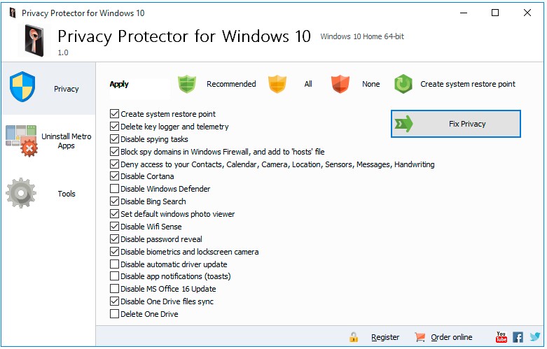 SoftOrbits Privacy Protector for Windows 10 1.6