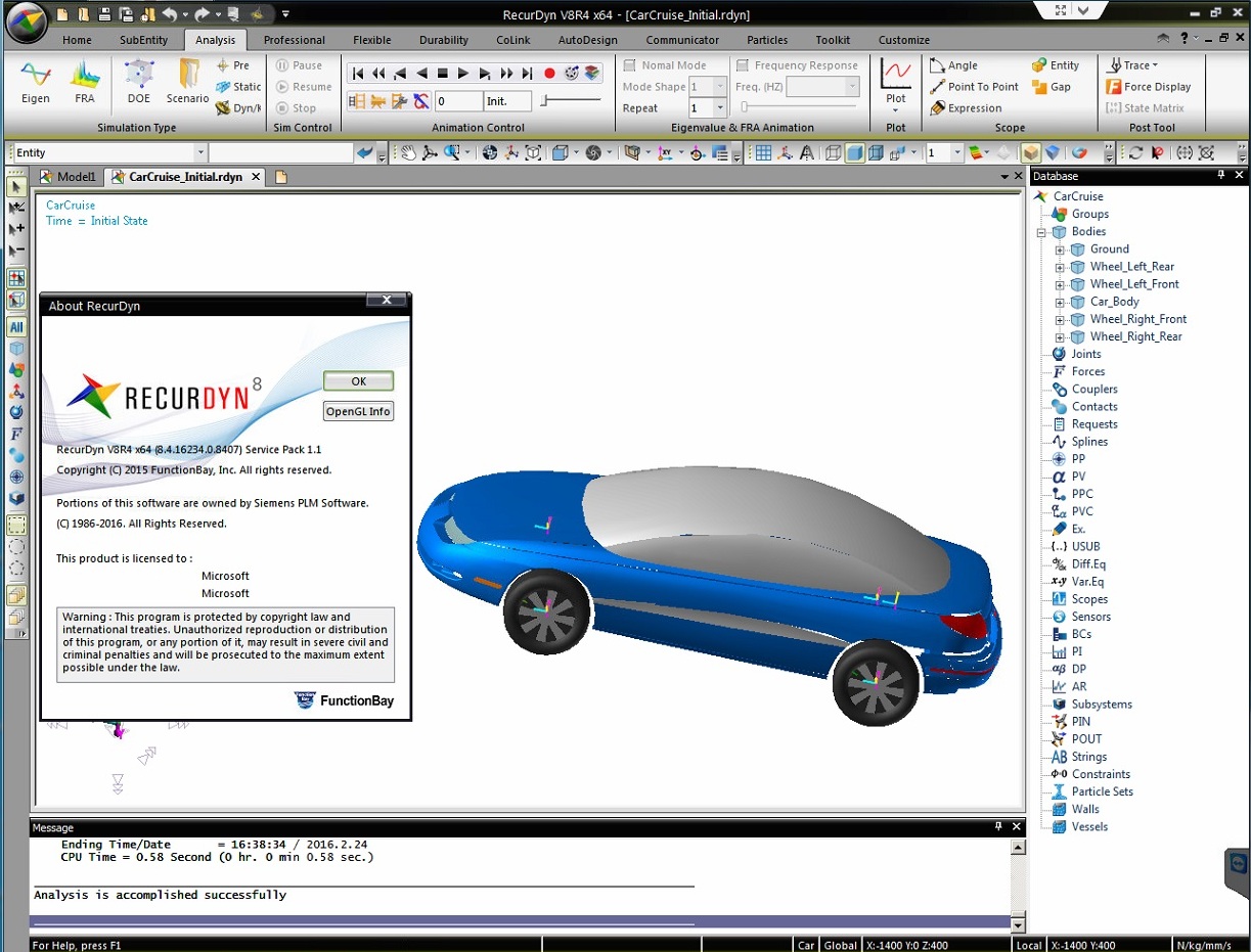 FunctionBay RecurDyn V8R4 SP1.1