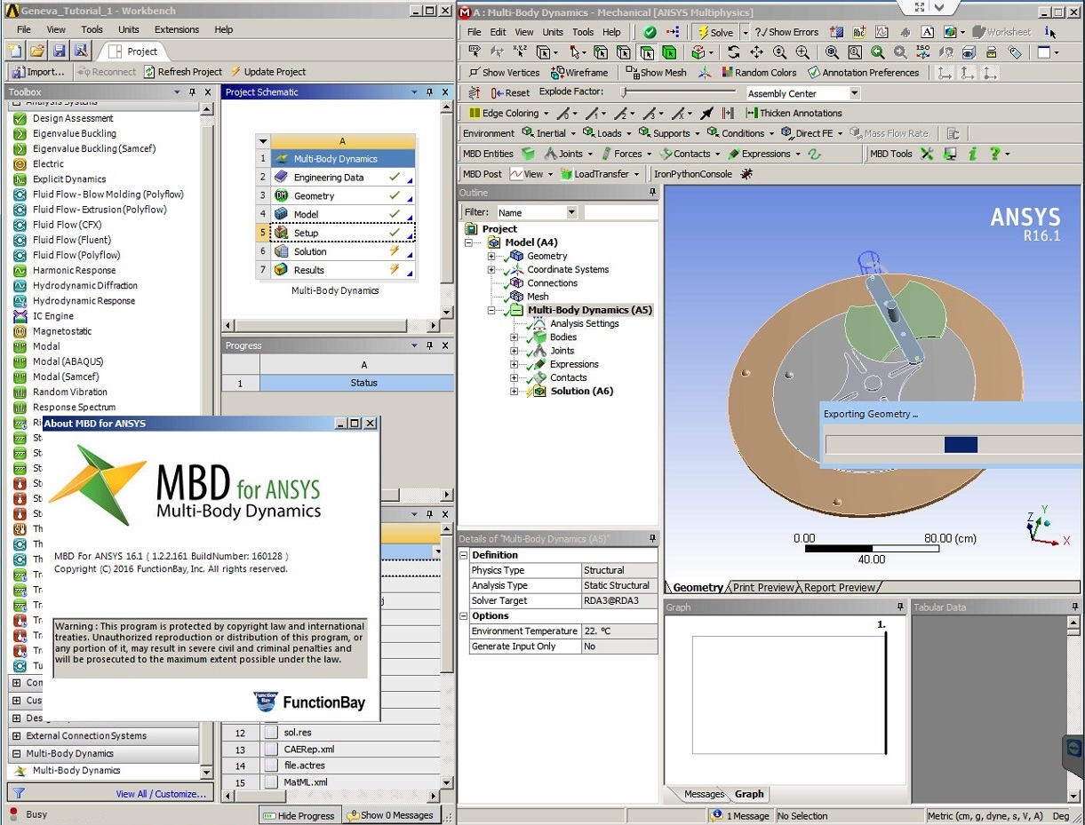 FunctionBay Multi-Body Dynamics for ANSYS 16.1