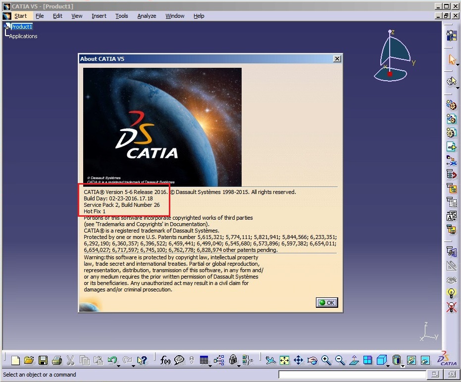 DS CATIA V5-6R2016 SP2 HF001