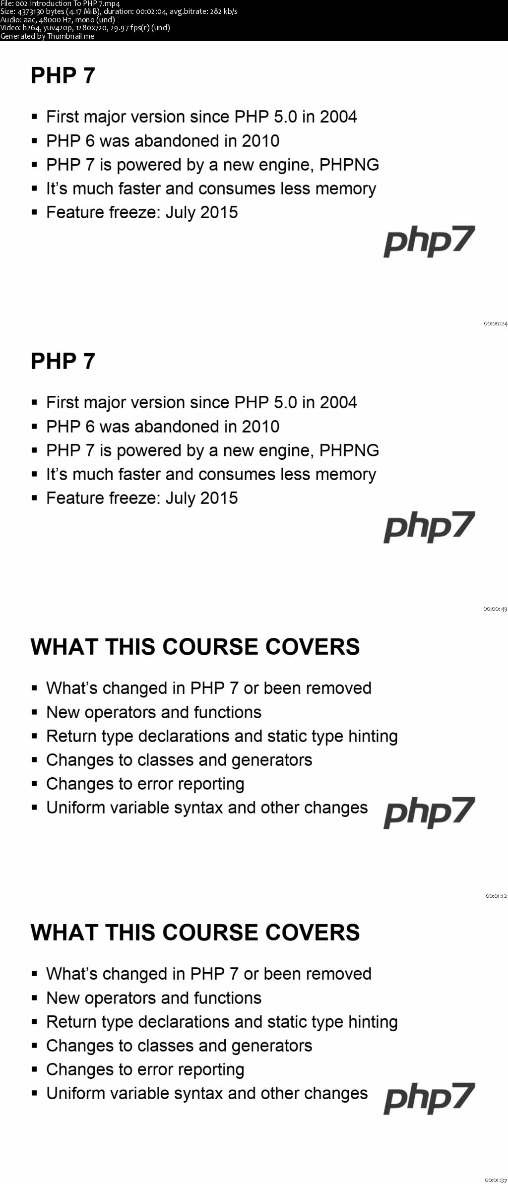 Up to Speed with PHP 7