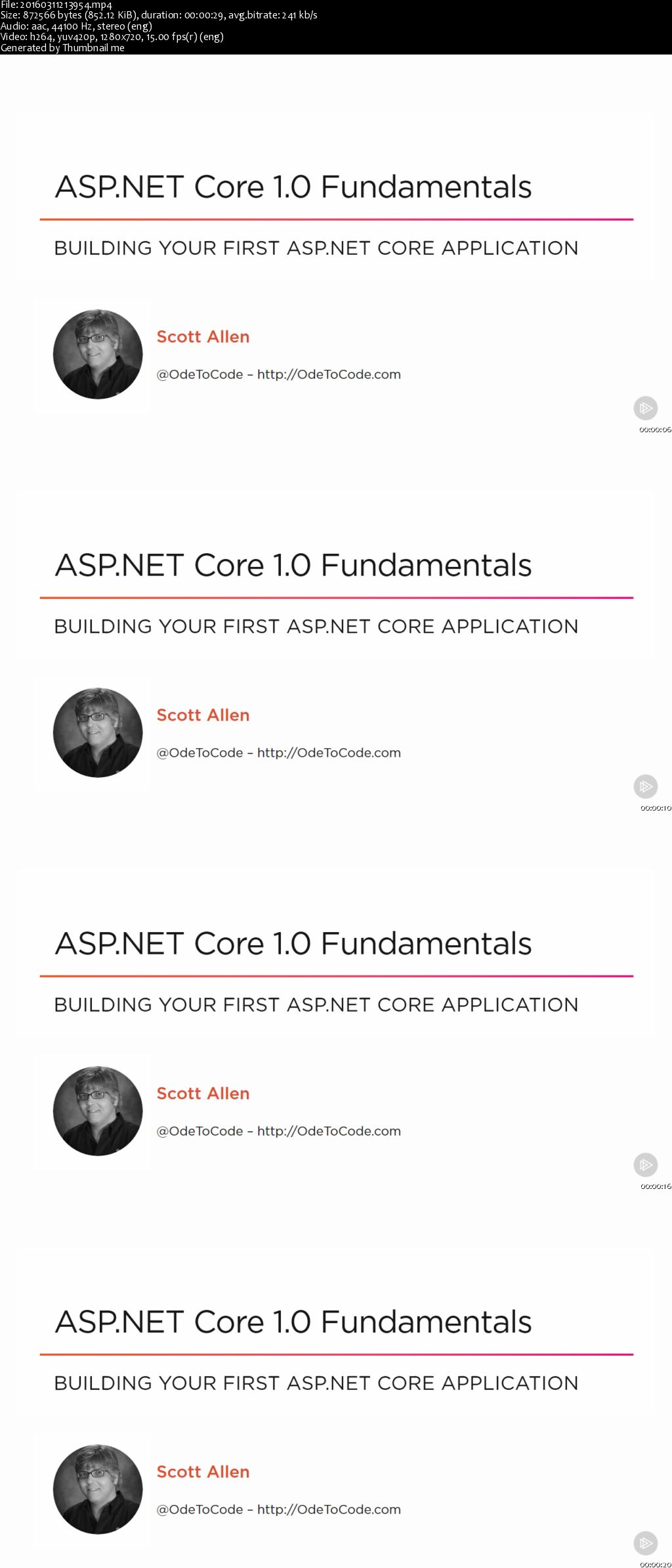 ASP.NET Core 1.0 Fundamentals