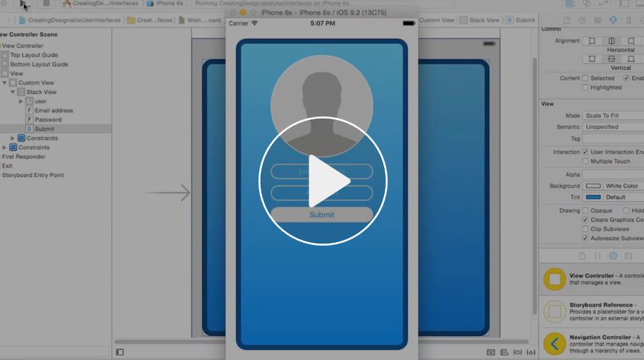 Lynda - iOS UI Development with Visual Tools