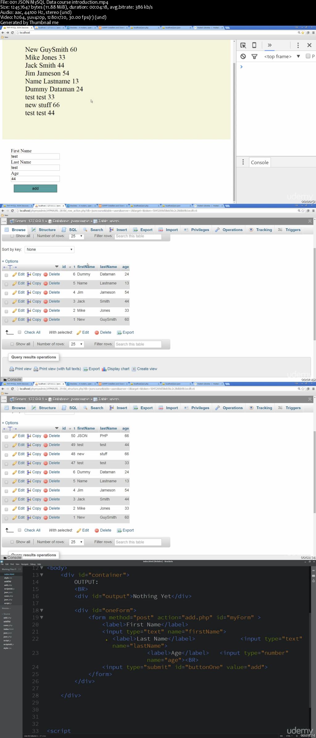 JSON AJAX data transfer to MySQL database using PHP